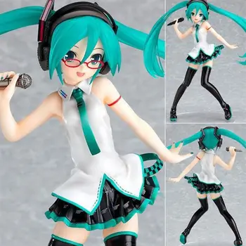 

17cm Action figure Hatsune Miku microphone show lovely cute cartoon doll NFI2