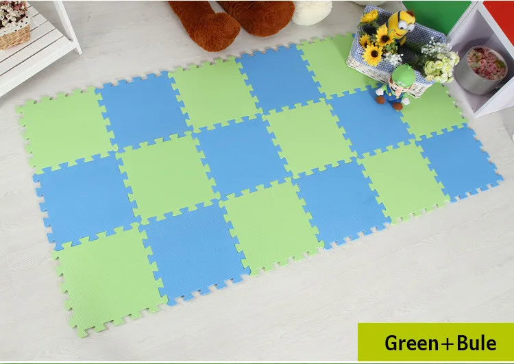 Meitoku Детские EVA пены блокировки упражнений тренажерный зал коврики для игр ковер защитная плитка напольные ковры 32X32 см 9 или 10 шт./лот