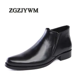 ZGZJYWM/весенне-летние ботинки с острым носком, черные/красные дышащие оксфорды с узором «Bullock», модельные туфли с острым носком для мужчин