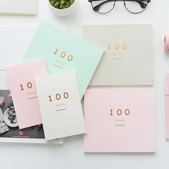 

100 Day Countdown Calendar Daily Planner For 100 Days Learning Schedule Periodic Planner Agenda School Supplies Stationery 2017