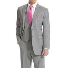 4 фото оптом высококачественный модный серый мужской костюм! Деловое платье свадебная Мужская тонкая одежда(куртка+ брюки+ галстук+ жилет