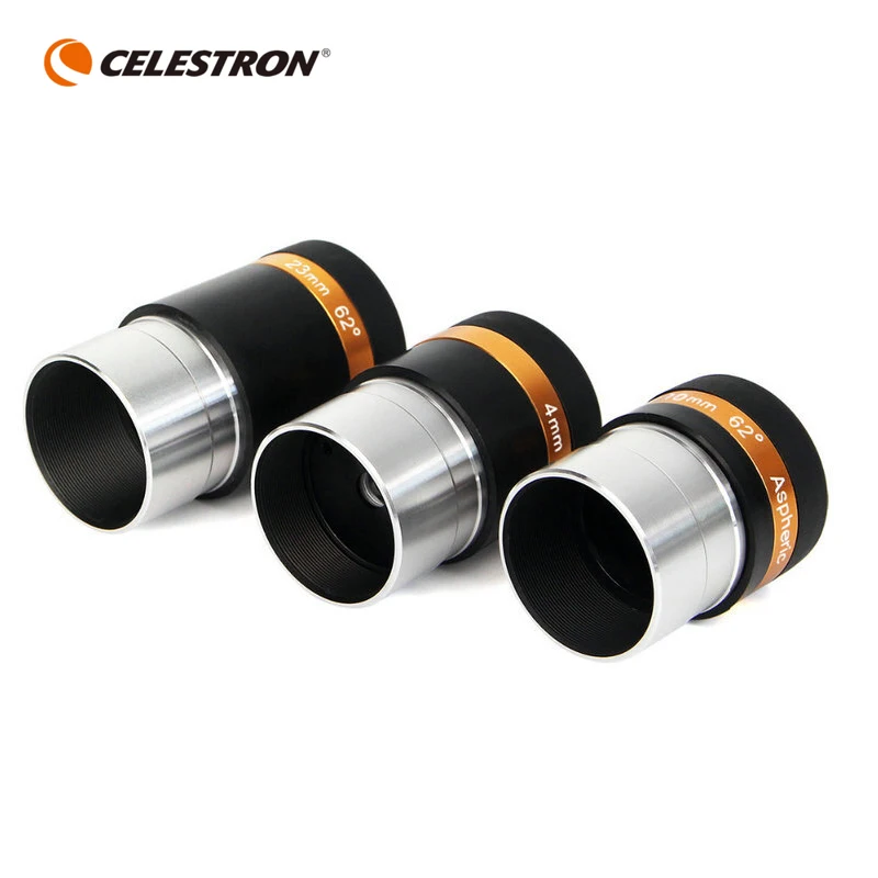 Celestron 1,2" широкоугольный 62 градусный объектив 4 мм 10 мм 23 мм для астрономии телескоп HD асферический окуляр с полным покрытием