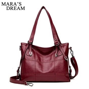 

Mara's Dream 2018 New Pu Leather Bags Big Women Bag High Quality Casual Female Bags Tote Brand Shoulder Bag Ladies Large Bag