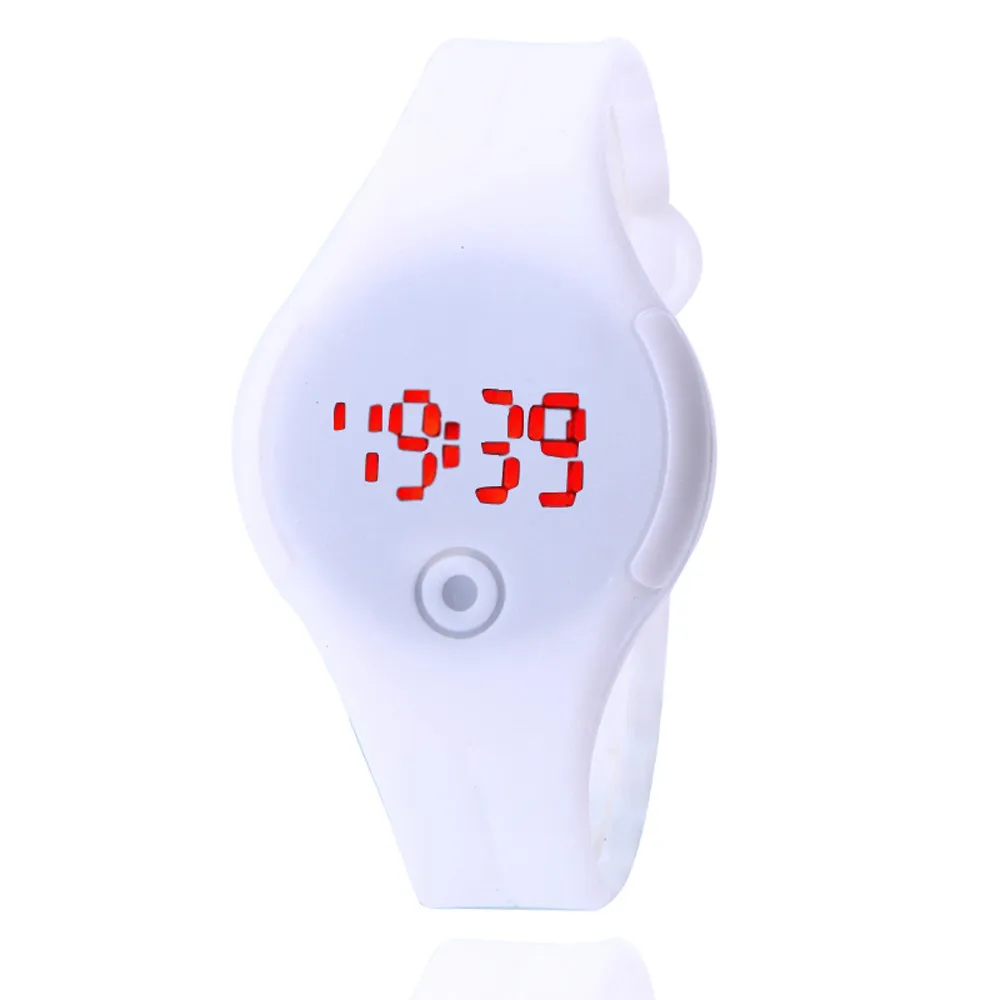 

Splendid Womens Electronic Watch Silicone Rubber LED Watch Date Sports Bracelet Digital Quartz Wristwatches Female Hours