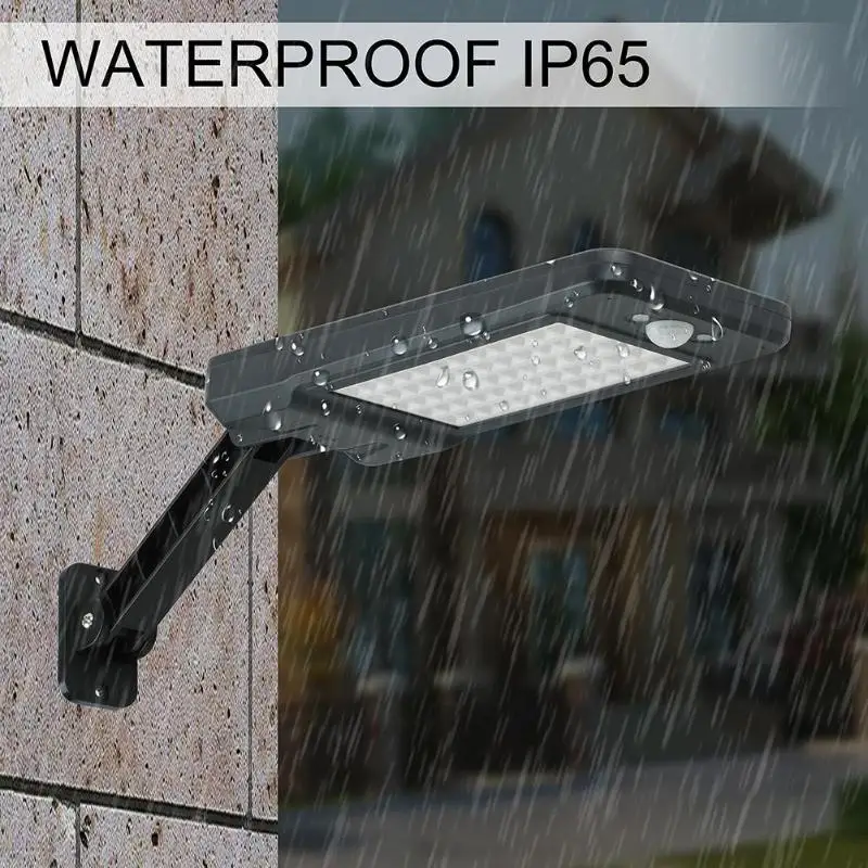 Emissor de Luz Sensor de Movimento Jardim ao ar Parede para Jardim Diodo Solar Livre Lâmpada Controle Remoto Regulável Garagem Luz Rua 60 Pir Ip65 15 Lâmpadas solares