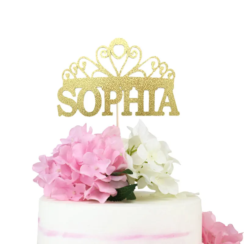 Baby Shower Princess Cake Topper Crown Cake Topper Birthday Cake