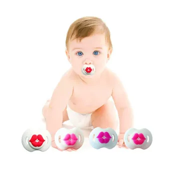 

ideacherry Silicone Funny Nipple Dummy Pacifier Baby Soother Joke Prank Infant Pacy Orthodontic Nipple Teether for Baby Pacifier
