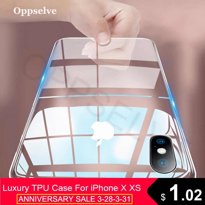 Luxury Case For iPhone X XS 8 7 6 s Plus Capinhas Ultra Thin Slim Soft TPU Silicone Cover Case For iPhone XR 8 Coque Fundas Capa