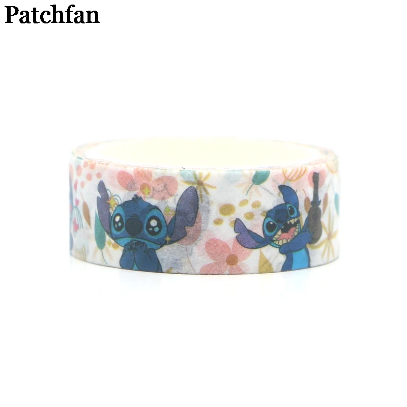 Patchfan Stitch meme Косплей малыш мультфильм альбом книга DIY Скрапбукинг клей васи маскирующая лента принт шаблон стикер A2020