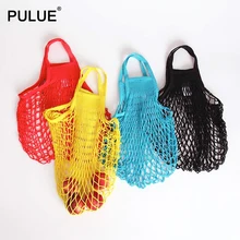 Модная Удобная сетка Сетчатая Сумка для покупок Для женщин сумка-тоут для путешествий сумки многоразовые прибор для хранения фруктов Сумочка хлопковая нить тканая сумка