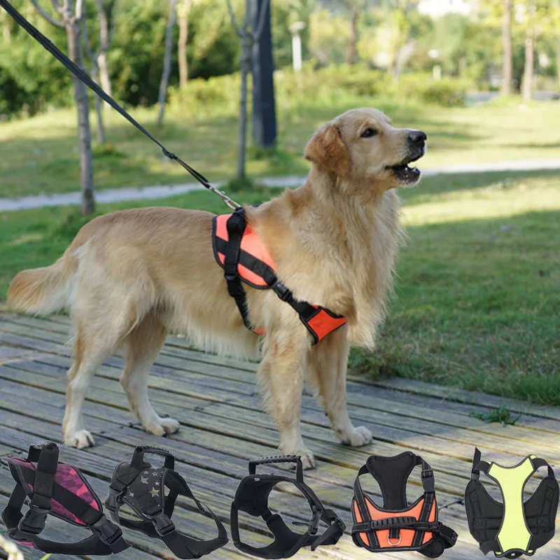 

Pet Dog Harness Vest Walk Middle Dog Big Dog Harness Clothes Puppy Collar Lead Pets Harness Golden Retriever Dog Labrador PP063