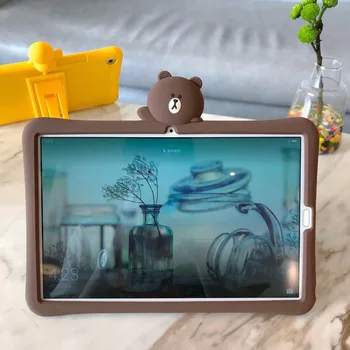 

For Huawei MediaPad M5 8.4 SHT-AL09 SHT-W09 8.4'' Case Stand Tablet Soft Silicone PC Cartoon cute kids cover Funda + Pen
