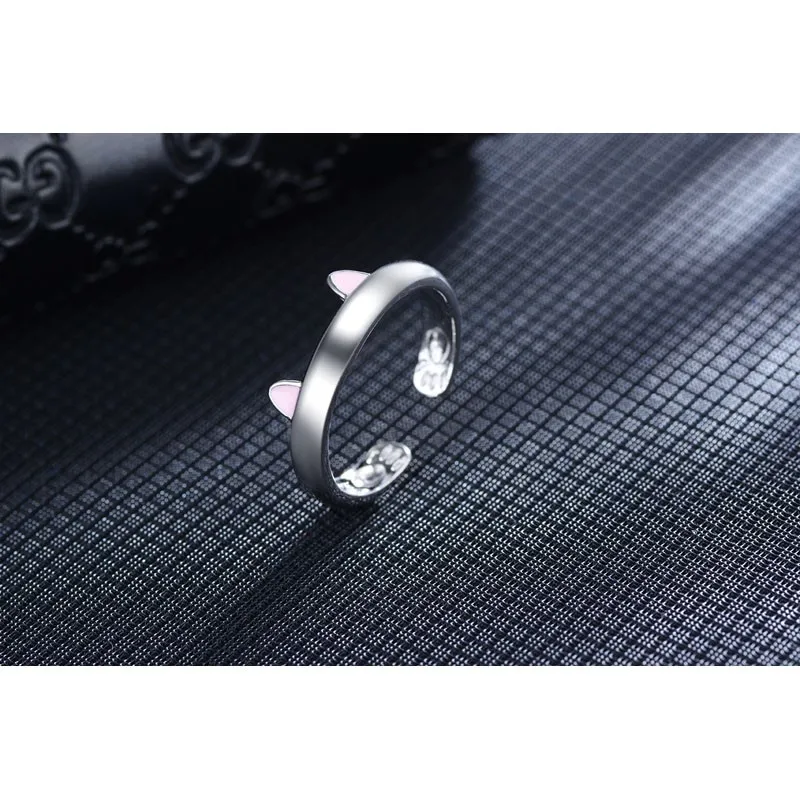Каваи милые кошачьи уши кольцо Регулируемый размер палец кольцо для женщин девочек Подарки на день рождения Parure Bijoux
