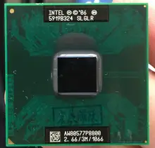 Intel processador de cpu duo 2 p8800, processador de cpu pga 478 cpu em funcionamento total