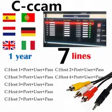 Spain Cccam Cline 7 Lines For 1 Year Europe Spain/Germany For V8 Super,V7 HD,V7S,IPS2 Receptor Satellite Receiver