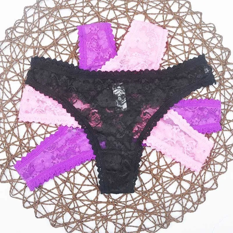

L XL XXL XXXL XXXXXL XXXXXXL ONE SIZE adjusted Sexy cozy Lace Briefs g thongs Underwear Lingerie for women 2pcs ac44