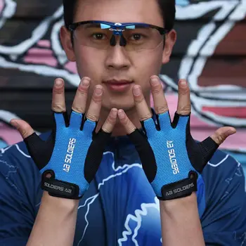 

Motorcycle Gloves Half Finger Mens Women's Building Training Sport Fitness Summer Sports Shockproof Bike Gloves Bicycle Gloves
