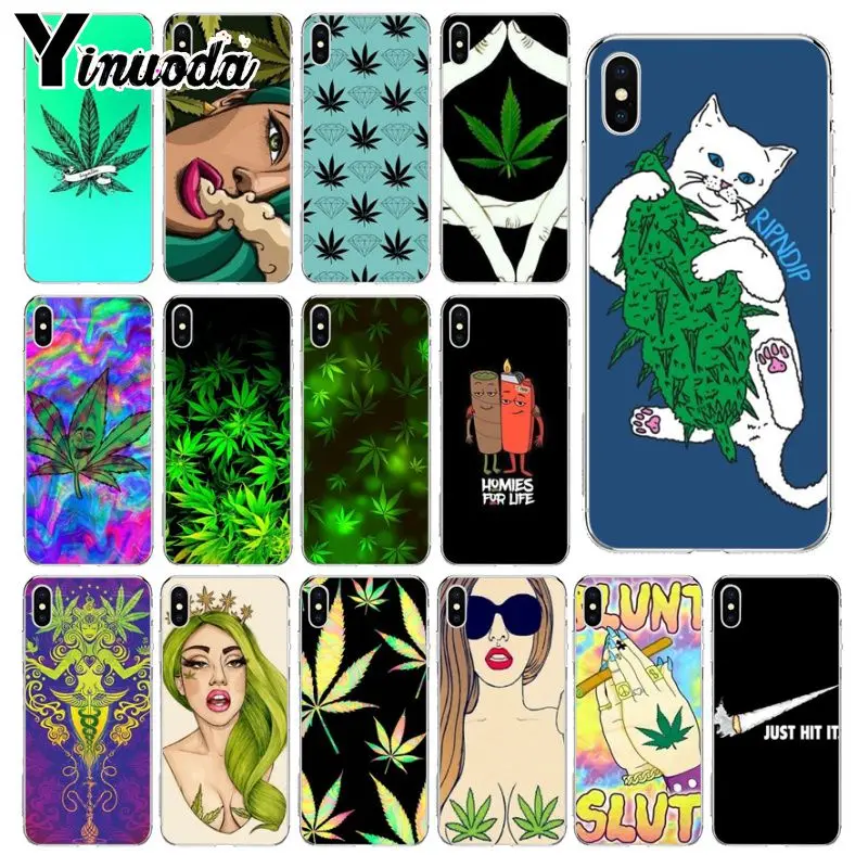 Yinuoda искусство абстракционизма с высоким сорняком чехол для телефона iPhone 8 7 6 6S Plus