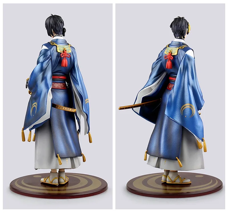 23 см Mikazuki Munechika Аниме фигурки игры Touken Ranbu онлайн ПВХ Модель 1/8 масштаб коллекционные Дети прекрасный подарок игрушка кукла