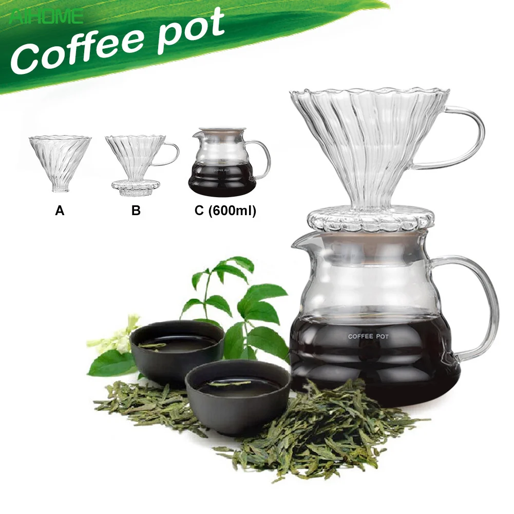 Novelty Coffee Value Bundle Ceramic Coffee Dripper V60 600ml Heat