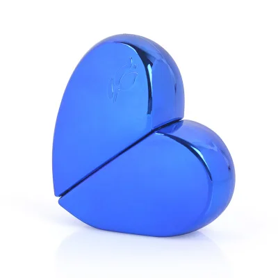 25 мл в форме сердца парфюмерный флакон с распылителем пустая бутылка для хранения для сумки или путешествий многоразовый аромат для хранения в ванной комнате - Цвет: deep blue