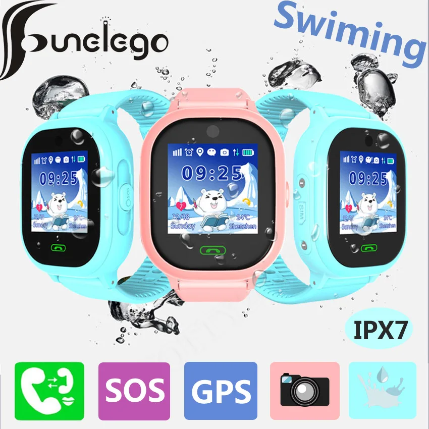 Funelego Waterproof Child GPS Watch Camera Touch Screen SOS Smart Watch Phone For Kids Deep Water Resistant Swimming SeTracker Funelego Waterproof Child GPS Watch Camera Touch Screen SOS Smart Watch Phone For Kids Deep Water Resistant Swimming SeTracker