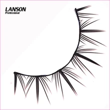 Marlliss, черные, конусные, в полную полоску, шелковые накладные ресницы, 10 пар в партии, накладные ресницы, Мягкие Накладные ресницы