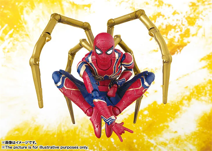Marvel Мстители Бесконечность война Железный Человек паук и тамаши сцена 15 см BJD