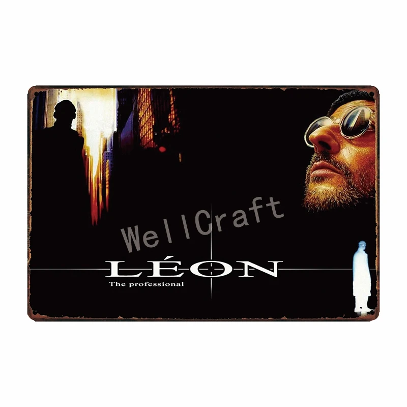 [WellCraft] Леон жестяная вывеска настенная металлическая живопись клуб магазин антикварный классический фильм плакат стиль Декор 20*30 см FG-206 - Цвет: WL 9427