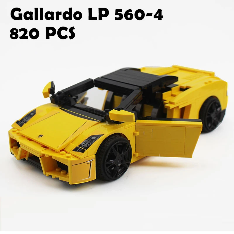 

Gallardo LP 560-4 Model Building Blocks Compatible with lego technic 8169 action figure stickers car vehicle toys for children