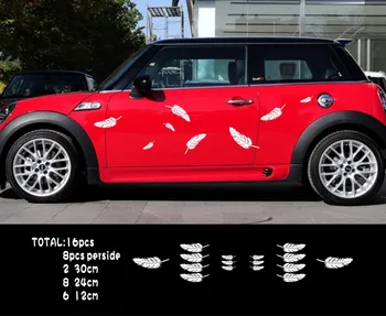 

Car Decals Feathers Vinyl Graphics Art Tattoo Motor Stickers CJ323 16pcs