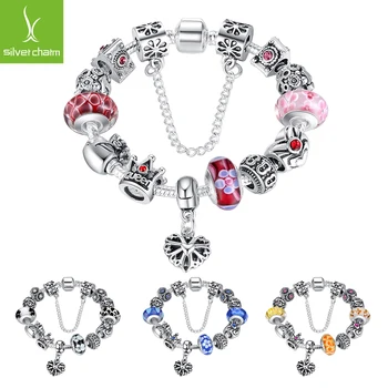

High Quality 4 Colors Bead Charm Bracelets For Women Lady Fine DIY Jewelry Fit Original Bracelet SDP1865
