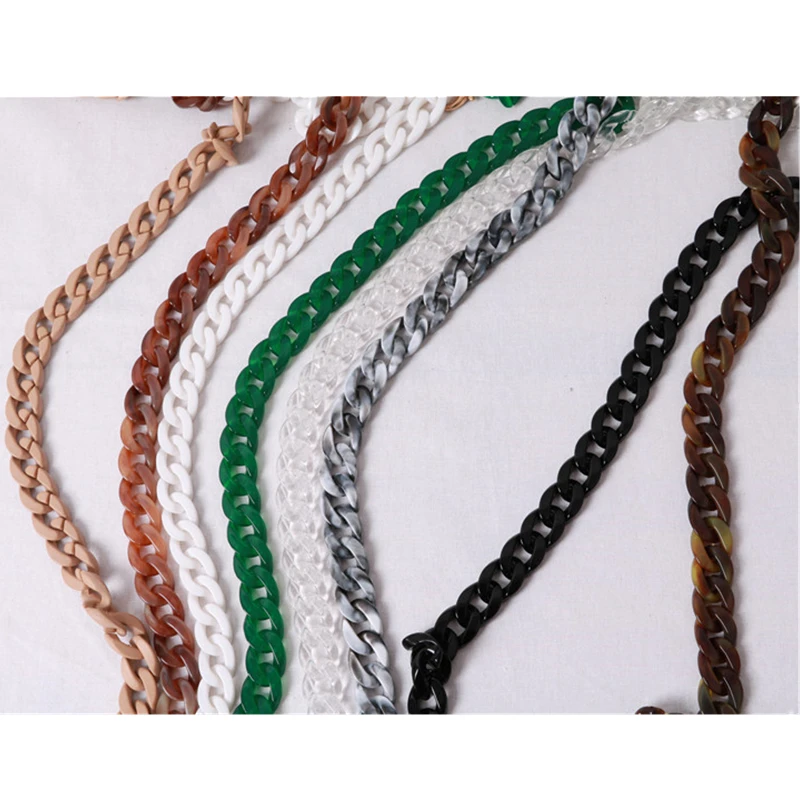 Fishbone Specialty Resin Acrylic Bag Chain Evening bag handbag Thick Chain