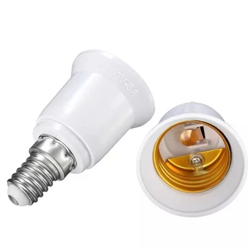 

E14 to E27 Fireproof Material Lamp Holder Converter Socket Base Light Bulb Adapter Conversion