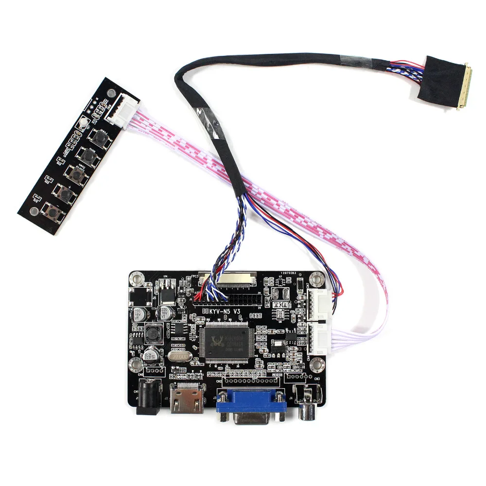 HDMI+VGA+DVI LCD Controller Board For 10.1inch LP101WSA B101AW03 1024X600 LCD