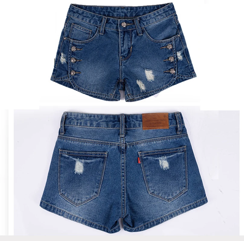 Джинсовые шорты женские летние повседневные с дырками|hot shorts|shorts jeansshorts jeans feminino |
