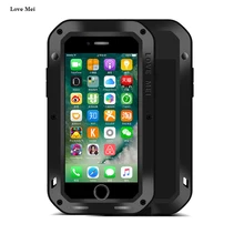 Любовь Мэй Новинка года для iPhone 7 8 Plus Роскошный аксессуар из металла Алюминий+ Мягкий силиконовый Панцири задняя защитная телефон чехол