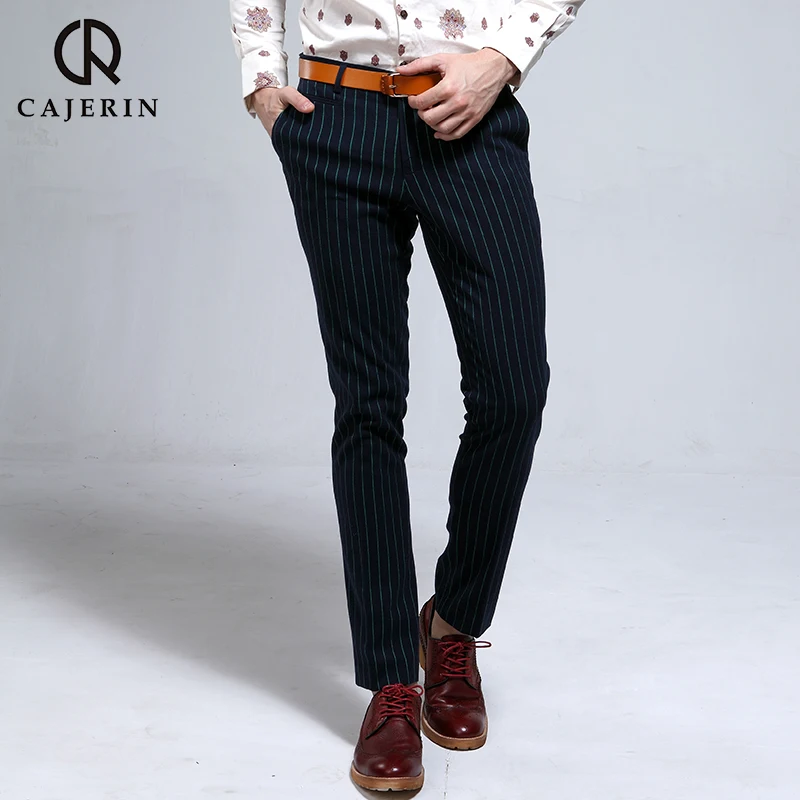 Мужские Формальные платья Брюки Slim Fit Модные полосатые Формальные Деловые Брюки повседневные мужские брюки Свадебные Жених выпускного вечера брюки MC
