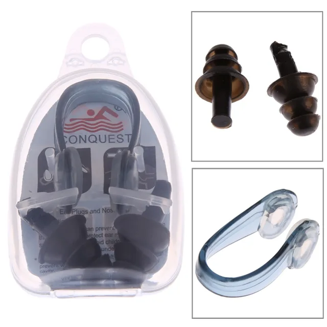 Buy Pool Swimming Nose Clip Diving Ear Plug + Nasal