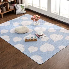 Складной противоскользящие Nordic Гостиная ковер Спальня кровать высококачественного хлопка ковер ужин абсорбент диван Кофе Настольный коврик