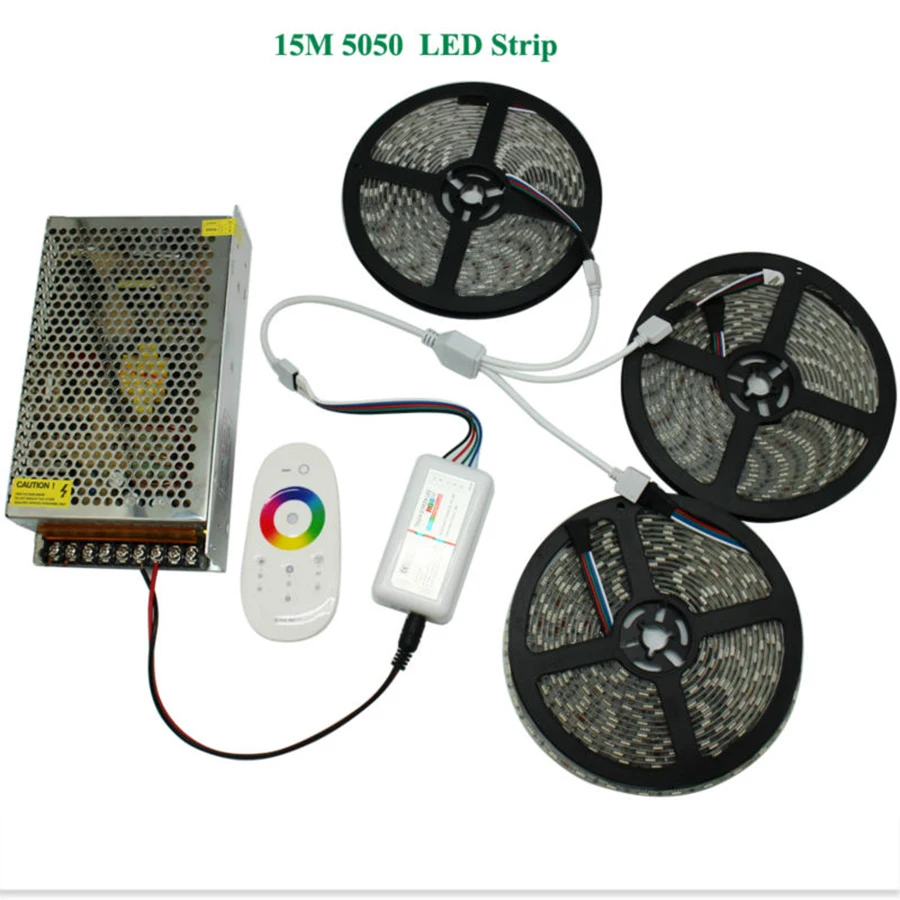 5-20 м RGBW RGBWW светодиодный светильник 5050 DC 12 В 4 в 1 чип IP20/IP65 Водонепроницаемый+ 2,4G RF пульт дистанционного управления+ светодиодный блок питания