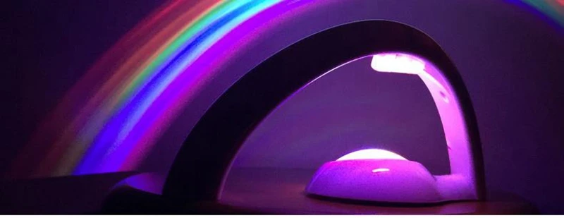 Creative Dolphin LED Rainbow Light Colorful Projection Light New Home  Atmosphere Light Bedroom Cute Pet Lamp for Children kids (1)