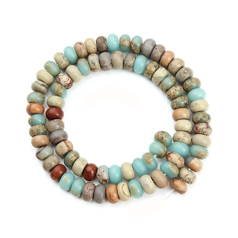 Natural White Turquoise Loose Spacer Gemstone Beads Jewelry Finding 4//6//8//10mm
