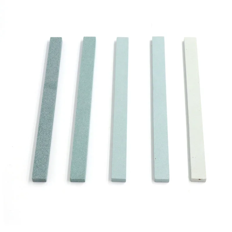 1pcs 80-1200 Grit Knife Sharpener Sharpening Stone Green Silicone Carbide Oil Stone Fine Polish Grinding Ceramic Jade Metal