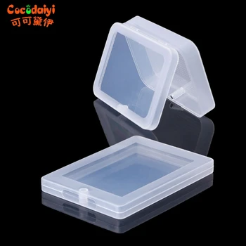 

Rectangular Plastic Transparent Clear Storage Box Collection Container Organizer