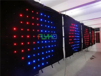 

Amazing Indoor Full Color LED Soft Mesh Curtain Screen P18
