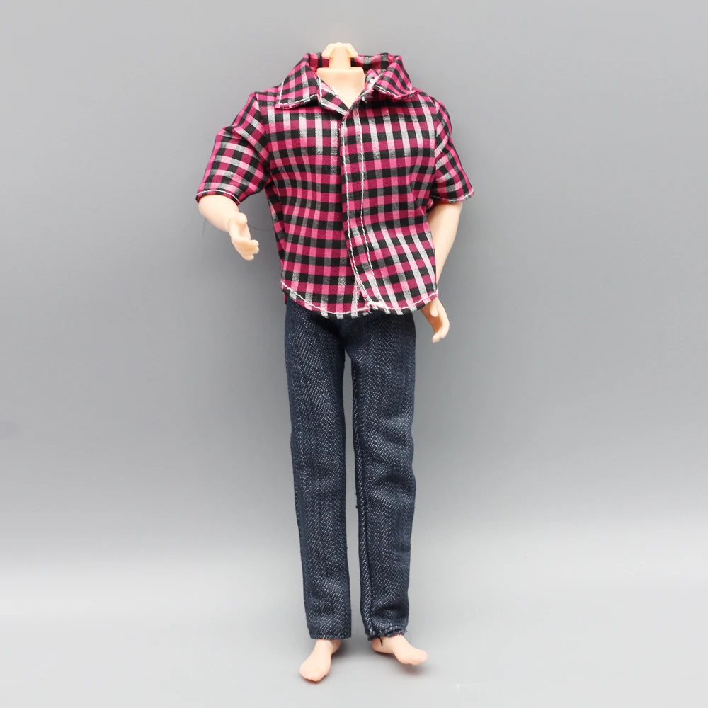 

1set red Handmade Casual Clothes + Pants Outfits For Ken boy friends Doll Clothes Children gift eg038