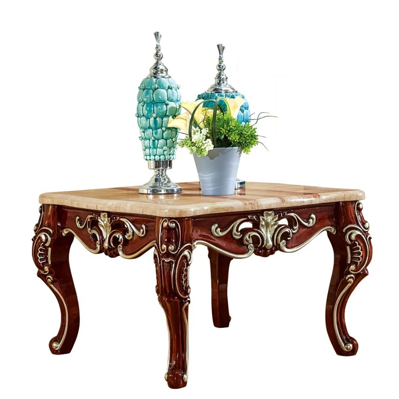 Antique solid wood sofa side table for luxury European style furniture set from Brand ProCARE