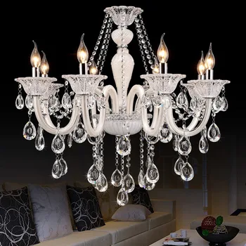 

White Chandelier crystal European Model Luxury crystal White Modern chandelier crystal Lights