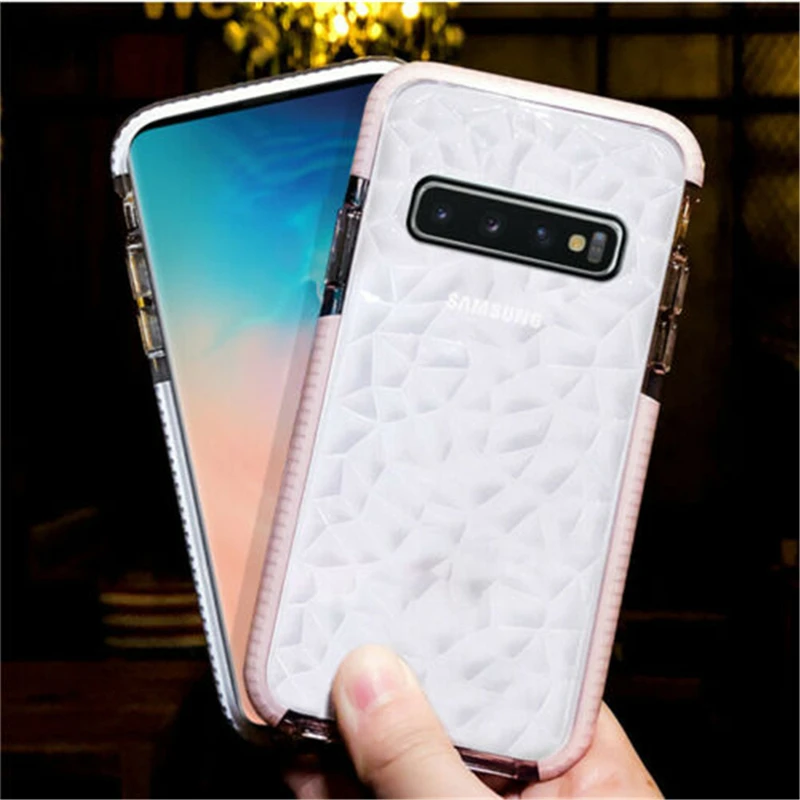 ELETEIL Clear Crystal Diamond Pattern Case For Samsung Galaxy S10 Plus Lite Soft TPU Shockproof capa de telefone E3 |